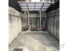 のサイクルポート・駐輪場 レイナポートグランミニ 積雪〜20cm対応 施工例