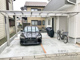 のカーポート エフルージュ ツイン 積雪〜20cm対応 施工例