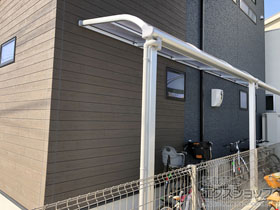 のテラス屋根 ヴェクターテラス R型 テラスタイプ 単体 積雪〜20cm対応 施工例