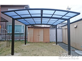 のカーポート ネスカR (ラウンドスタイル) ワイド 積雪〜20cm対応 施工例