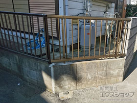 のフェンス・柵 ハイサモア フリーポールタイプ 施工例