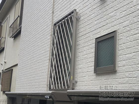 の面格子・窓格子 【特注】アルミ面格子 ヒシクロス 施工例