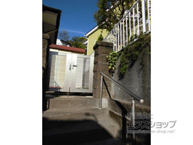 のフェンス・柵 グリップライン 歩行補助手すり 施工例