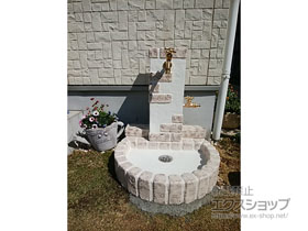 の立水栓・ガーデンシンク 立水栓ユニット レトロブリックタイプ 施工例