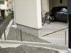 のフェンス・柵 ユメッシュHR型 フリー支柱タイプ 施工例