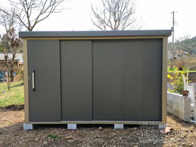 の物置・屋外倉庫 エスケーエイト SK8-180 一般型 3000×2000×1940 SK8-180-GK 施工例