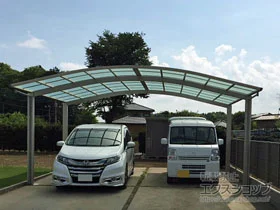 YKKAPのカーポート レイナツインポートグラン　積雪～20cm対応 施工例