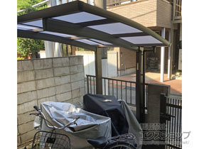 のサイクルポート・駐輪場 プレシオスポート ミニ 積雪〜20cm対応 施工例