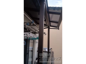 のバルコニー・ベランダ屋根 プレシオステラス F型 屋根タイプ 単体 積雪〜20cm対応 施工例