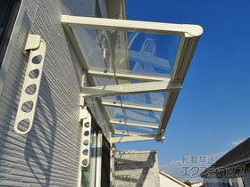 のバルコニー・ベランダ屋根 パワーアルファ F型 ルーフタイプ 単体 積雪〜30cm対応 施工例