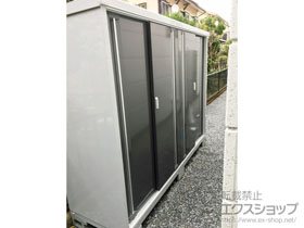 の物置・屋外倉庫 シンプリー 一般型 2160×615×1603（MJX-216D-P） MJX-216D-P-PG 施工例