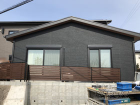 のフェンス・柵 モクアルフェンス 横板タイプ 自由柱施工 施工例