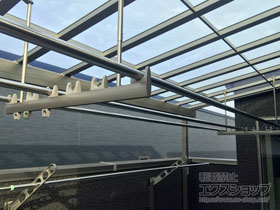 のバルコニー・ベランダ屋根 パワーアルファ F型 屋根タイプ 単体 積雪〜30cm対応 施工例