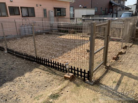 のフェンス・柵 ユメッシュHR型 フリー支柱タイプ 施工例