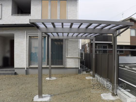 のカーポート ソルディーポート 1台用 1500 積雪〜50cm対応 施工例