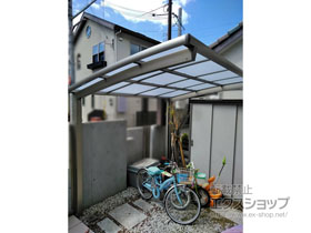 のサイクルポート・駐輪場 ネスカRミニ (ラウンドスタイル) 積雪〜20cm対応 施工例