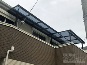 のバルコニー・ベランダ屋根 ヴェクターテラス F型 屋根タイプ 単体 積雪〜20cm対応 施工例