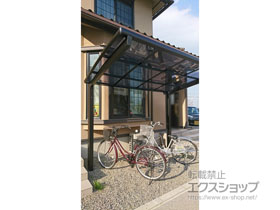 のサイクルポート・駐輪場 ネスカRミニ (ラウンドスタイル) 積雪〜20cm対応 施工例