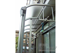 のテラス屋根 プレシオステラス R型 テラスタイプ 単体 積雪〜20cm対応 施工例