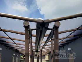 のテラス屋根 ヴェクターテラス F型 テラスタイプ 連棟+多連結セット 積雪〜20cm対応 施工例