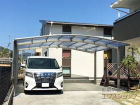 のカーポート ネスカR (ラウンドスタイル) ワイド 積雪〜20cm対応 施工例