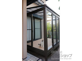 のテラス囲い・サンルーム サニージュ F型 床納まり ランマ無 積雪〜20cm対応 施工例