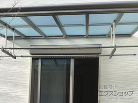 のバルコニー・ベランダ屋根 ヴェクターテラス F型 1500 テラスタイプ 単体　積雪〜50cm対応 施工例