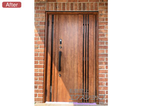 の玄関ドア リシェント玄関ドア3 断熱K4仕様 親子仕様(ランマ無)R M83型※タッチキー(キー付リモコン)仕様 施工例