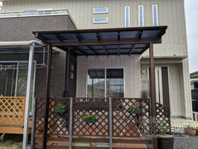 のテラス屋根 ヴェクターテラス F型 ビッグサイズ 単体 積雪〜20cm対応 施工例