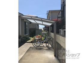 のサイクルポート・駐輪場 ネスカRミニ (ラウンドスタイル) 積雪〜20cm対応 施工例