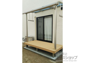 のテラス屋根 ヴェクターテラス R型 テラスタイプ 単体 積雪〜20cm対応 施工例