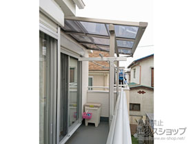 のバルコニー・ベランダ屋根 スピーネ F型 屋根タイプ 単体 積雪〜20cm対応 施工例