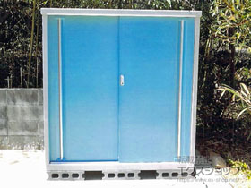 の物置・屋外倉庫 シンプリー 一般型 1520×905×1603（MJX-159D-P） 施工例