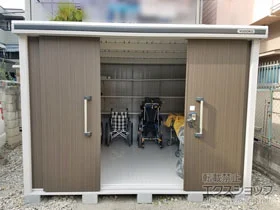 ヨドコウの物置 エルモ 一般型 2920×2920×2116(LMD-2929) LMD-2929-DW 施工例