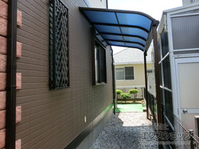 のテラス屋根 ヴェクターテラス R型 テラスタイプ 単体 積雪〜20cm対応 施工例