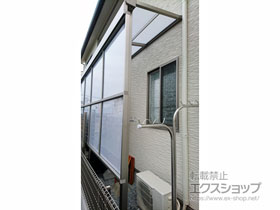 のテラス屋根 スピーネ F型 テラスタイプ 連棟 積雪〜20cm対応 施工例