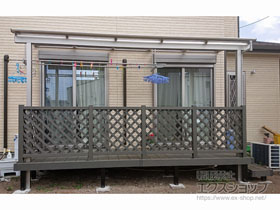 のテラス屋根 ヴェクターテラス F型 テラスタイプ 単体 積雪〜20cm対応 施工例