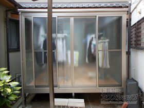 のテラス囲い・サンルーム サニージュ F型 床納まり ランマ無 積雪〜20cm対応 施工例