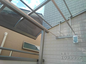 のバルコニー・ベランダ屋根 ヴェクターテラス R型 屋根タイプ 単体 積雪〜20cm対応 施工例