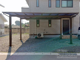 のカーポート エフルージュ ツイン 積雪〜20cm対応 施工例