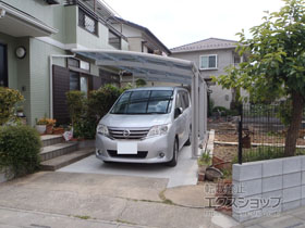 のカーポート レイナポートグラン 延長　積雪〜20cm対応 施工例