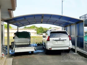 YKKAPのカーポート レイナツインポートグラン　積雪～20cm対応 施工例
