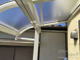 のバルコニー・ベランダ屋根 ヴェクターテラス R型 屋根タイプ 単体 積雪〜20cm対応 施工例