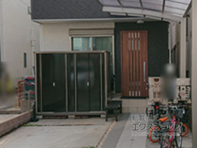 の物置・屋外倉庫 ナイソーシスター　2160×920×1903 KMW-219E-P 施工例