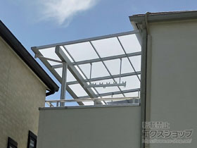 のバルコニー・ベランダ屋根 スピーネ F型 屋根タイプ 単体 積雪〜20cm対応 施工例