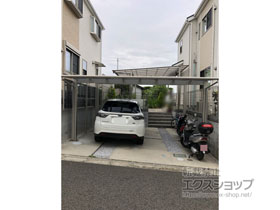 のカーポート エフルージュ ツイン 積雪〜20cm対応 施工例