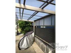のサイクルポート・駐輪場 ネスカFミニ (フラットスタイル) 積雪〜20cm対応 施工例