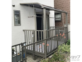 のバルコニー ビューステージFスタイル 単体 庭置き式 *【両側】扉仕様 施工例