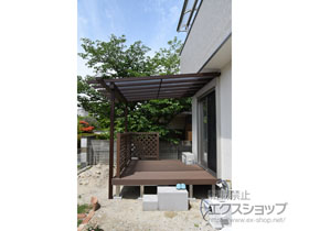 のテラス屋根 サザンテラス (パーゴラ仕様) テラスタイプ 単体 積雪〜20cm対応 施工例