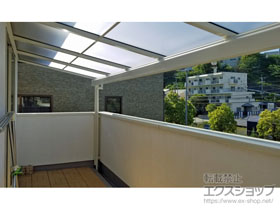 のバルコニー・ベランダ屋根 ヴェクターテラス F型 屋根タイプ 単体 積雪〜20cm対応 施工例